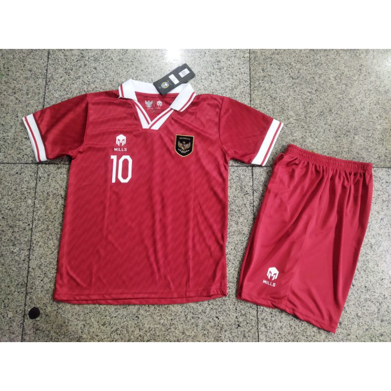 JERSEY KIDS BAJU BOLA ANAK TIMNAS INDONESIA HOME KIDS 2022 GRADE ORI