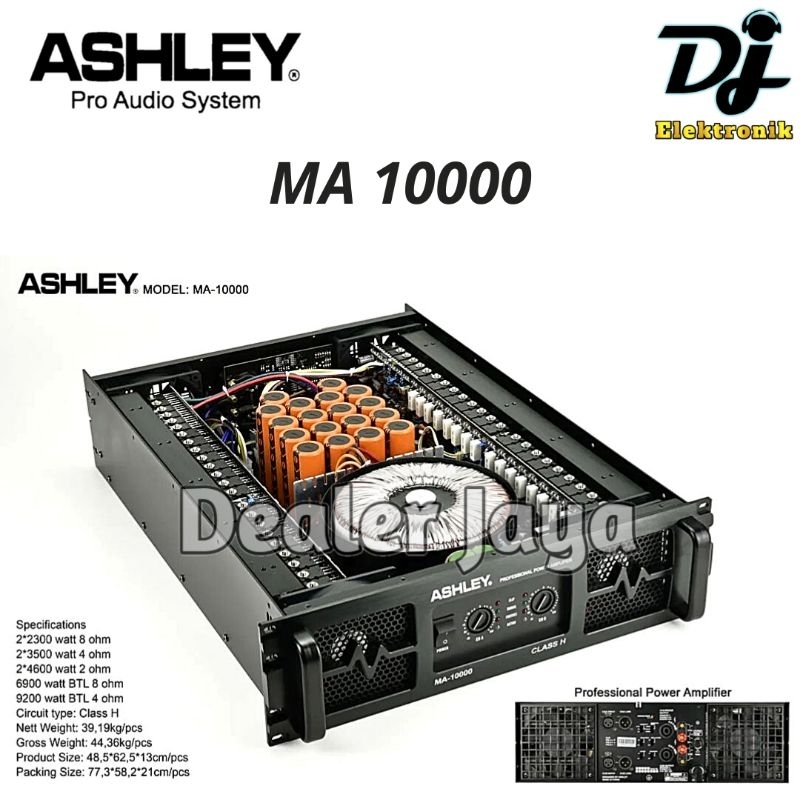 Power Amplifier Ashley MA 10000 / MA10000 - 2 channel