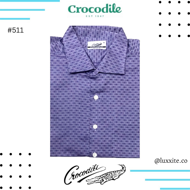 ( LUXOYEZ ) 511 BAJU CROCODILE ORIGINAL BRANDED BISA COD PRIA KEMEJA ATASAN BAHAN KATUN MEDAN KAOS K