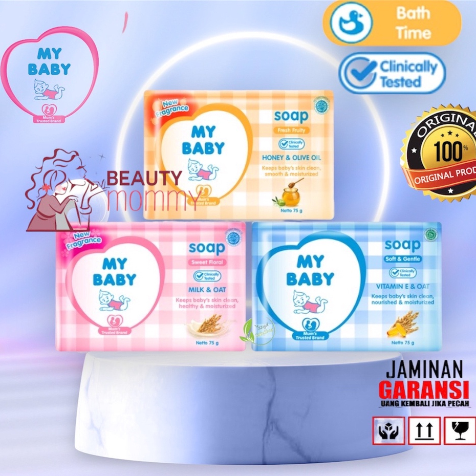 ❣️CoolMom❣️My Baby Soap | Sabun Batang Padat Bayi 75g | 60g BPOM Halal sabun bayi baby wash bayi