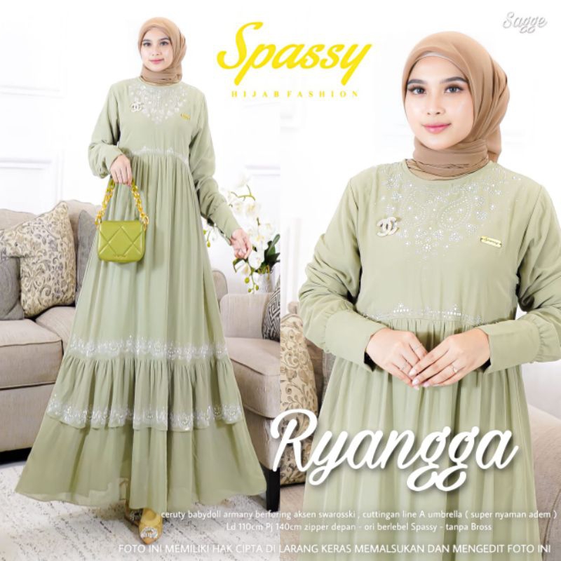 Ryangga maxy dress ceruty payet