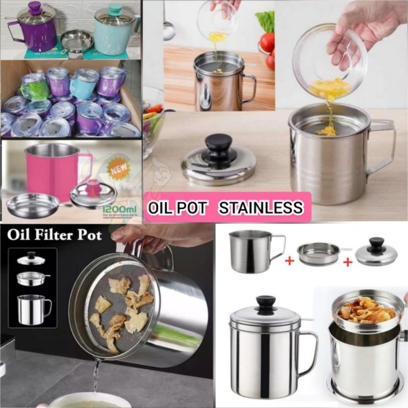 OIL POT STAINLESS WARNA