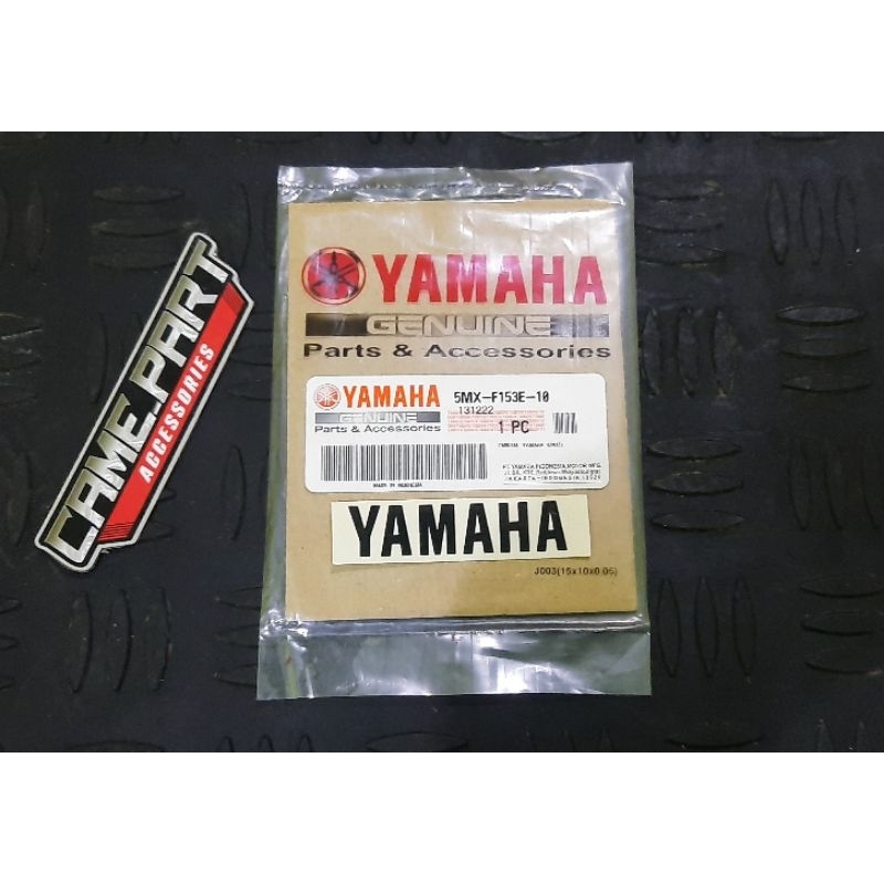 STIKER EMBLEM PAD SAMBUNGAN BODY HITAM MIO SPORTY SMILE ORIGINAL 5MX-F153E-10
