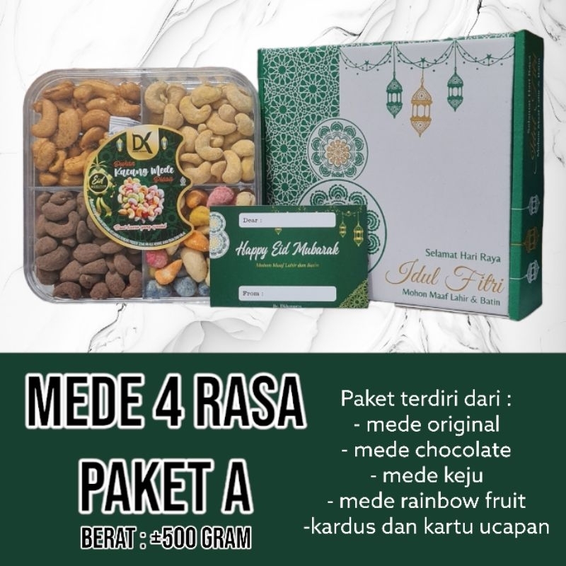 parcel lebaran hampers ramadhan hampers Kacang Mede super 4 rasa kacang Mede 4 rasa madu kacang mede rasa rasa