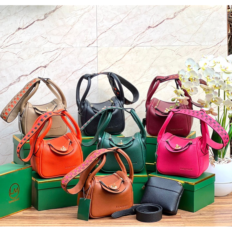 Tas Wanita Import Lindie Kepang Locamode (free box) Size 19cm