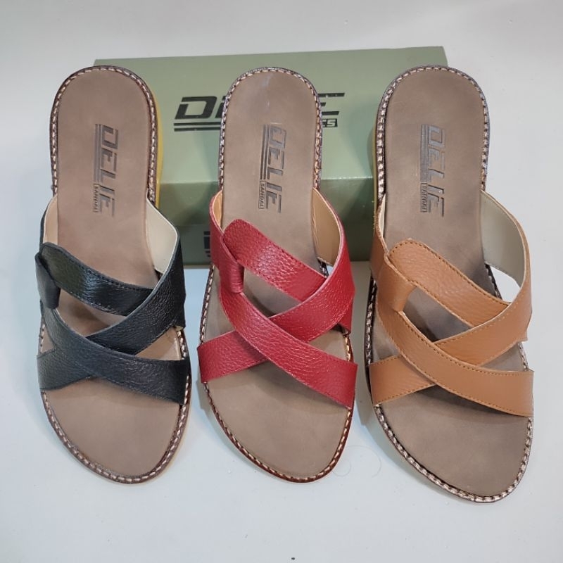 Sandal Kulit Asli Wanita Size Besar 41-43