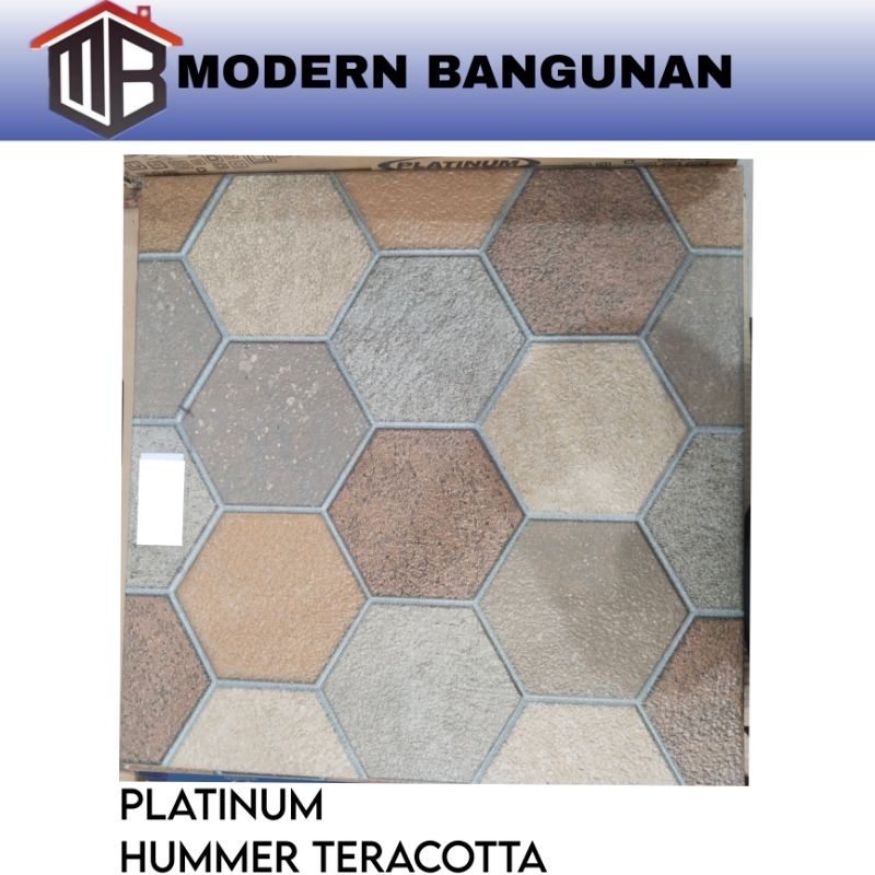 Keramik lantai 50x50 platinum hummer teracotta