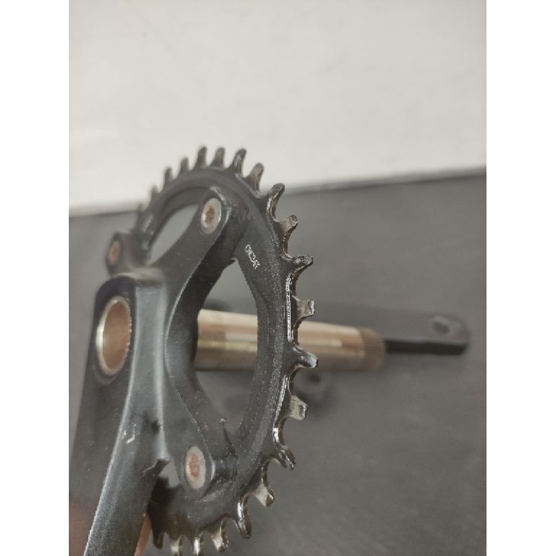 crank ht2 prowheel single speed 34T bcd 104 arm 170mm hollowtech 2 second siap pakai