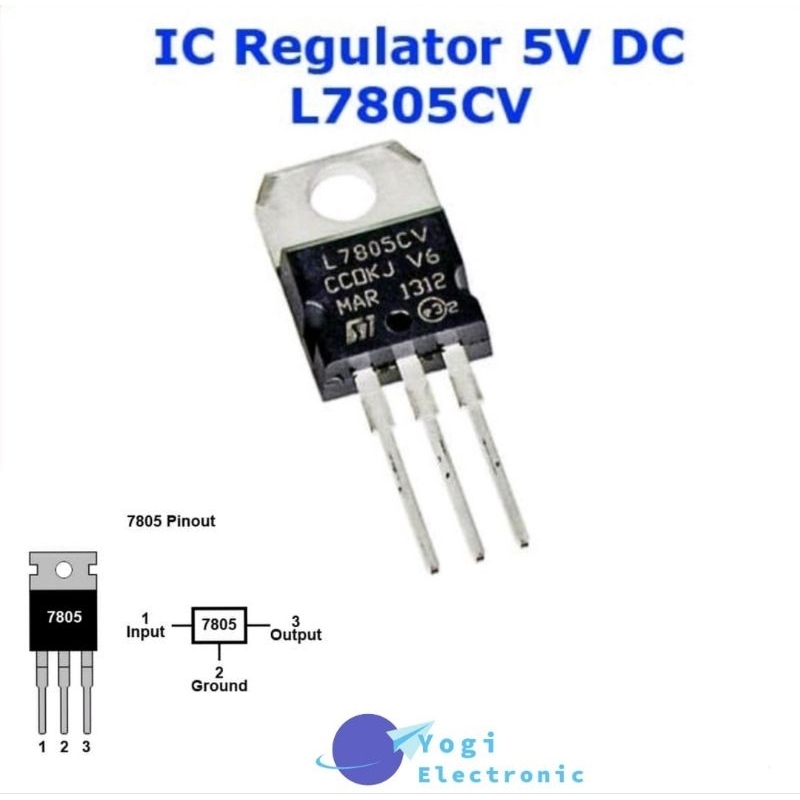 IC L7805 7805 TO-220 POSITIF VOLTAGE REGULATOR 5V