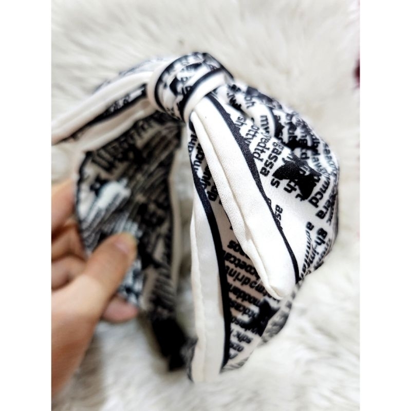 Bando Premium Quality Bando Korea Motif elv Tidak Bikin Sakit Kalau Di Pakai Bahan Bagus Bandana import Branded Band B-409