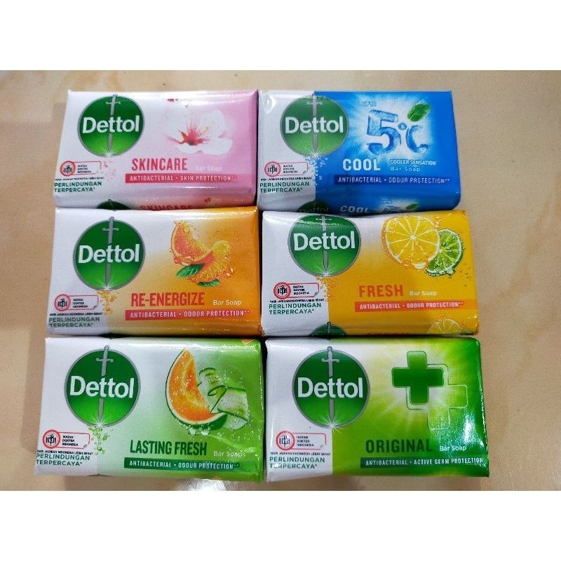 sabun dettol batang 60gr (varian random)