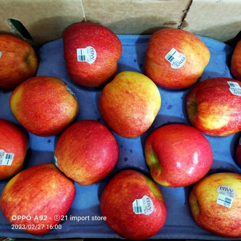 Buah Apel Envy  Jumbo USA Fresh Import | buah apel merah | 1 kg