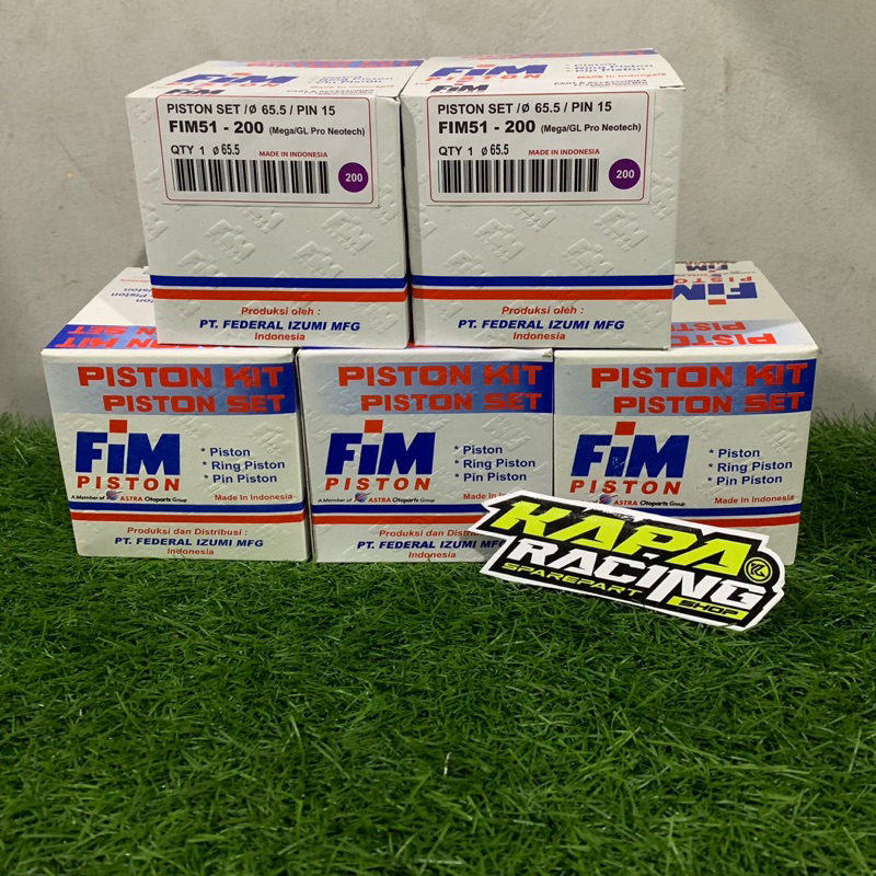 PISTON FIM51 FIM MEGAPRO GL PRO 63,5 64 64,5 65 65,5 66 66,5 PIN 15