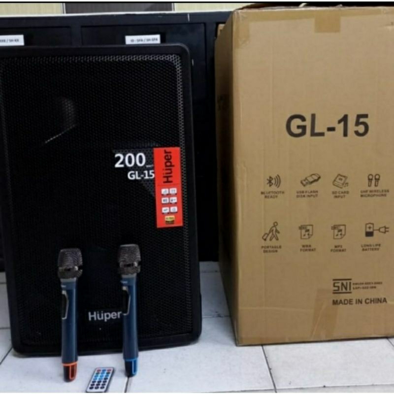 Huper GL15 speaker portable Huper GL15 original huper