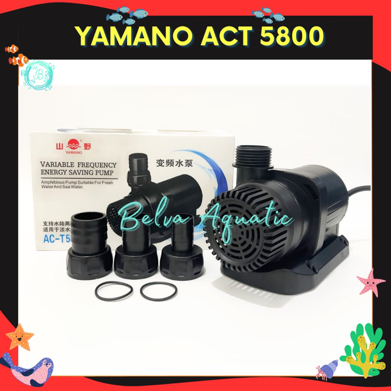 Yamano ACT 5800 AC T5800 Low Watt Pompa Mesin Kolam Aquarium Hidroponik