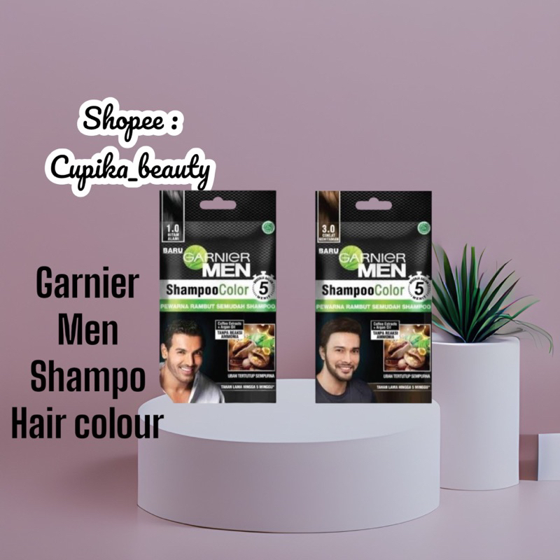 [ci,ix] [ Sachet ] baru ! garnier men shampo color -- garnier men cat rambut shampo