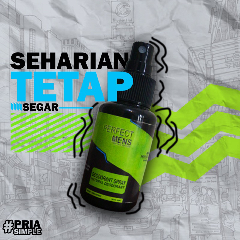 penghilang bau badan Pemutih ketiak pria PERFECTMENS DEODORANT SPRAY, Bikin wangi dan segar setiap hari deodorant spray deospray untuk cowok laki laki