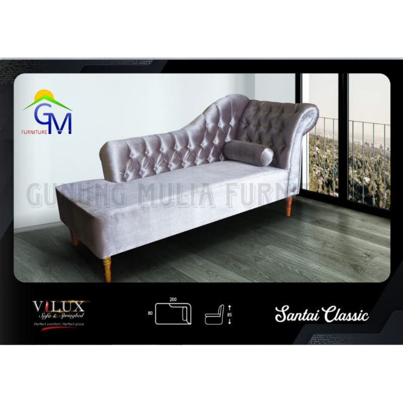 Sofa Bed Singel Merk Vilux Type Santai Classic