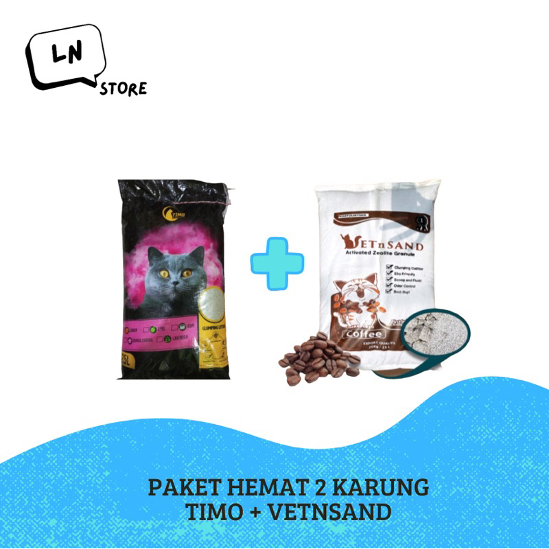 Paket Hemat Pasir Kucing 25 Liter