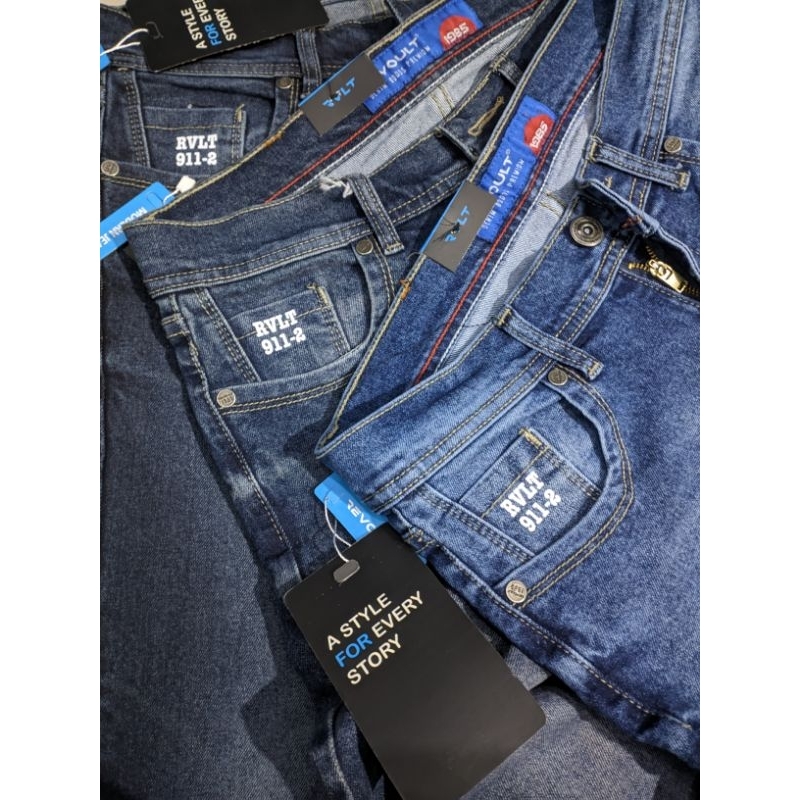 celana panjang jeans mulur lembut berkwalitas original revoult