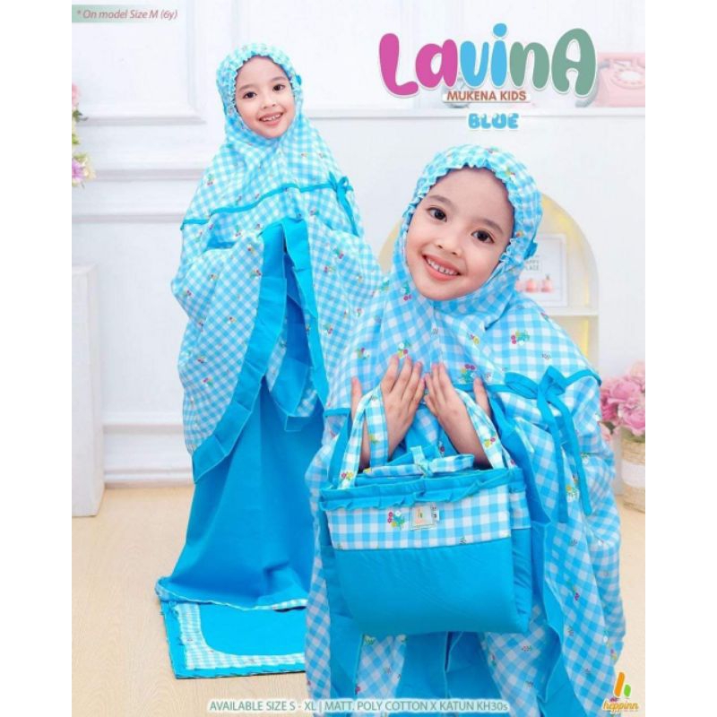 MUKENA ANAK LAVINA BY HEPPIN/MUKENA SET TAS+SAJADAH