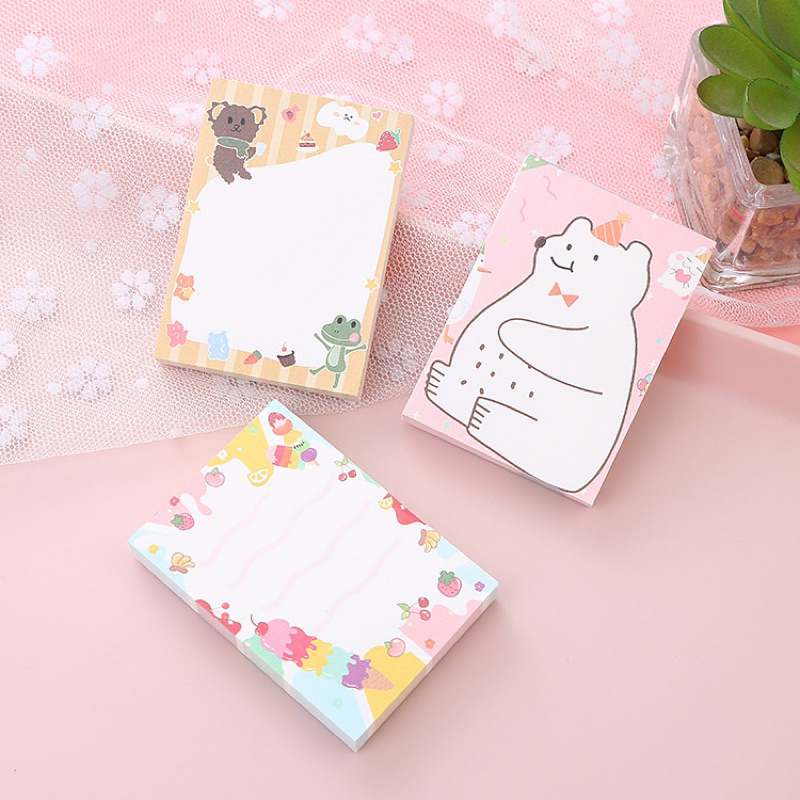 

[LULU] STICKY NOTE KARAKTER LUCU ISI 100 LEMBAR / MEMO CATATAN NOTE WARNA MINI