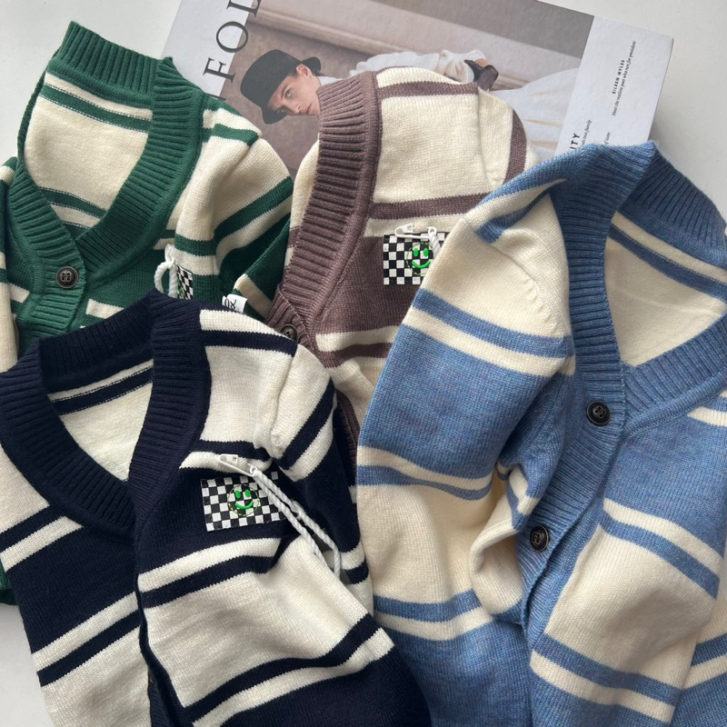 geino cardi stripe | cardigan anak