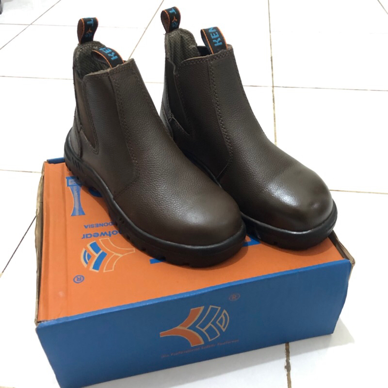 Original Sepatu Safety Shoes Kent Molucas 78341 Size 6 (39/40) Warna Coklat (Brown) Ujung Besi