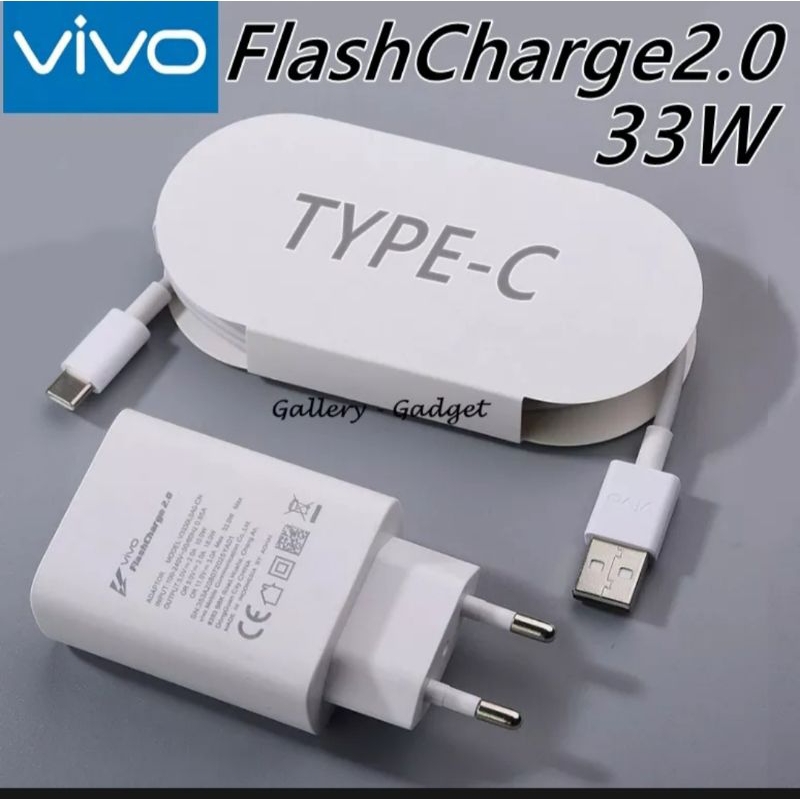 charger vivo original tipe C fast charging / casan vivo y50 y50i y51 2020 y53s