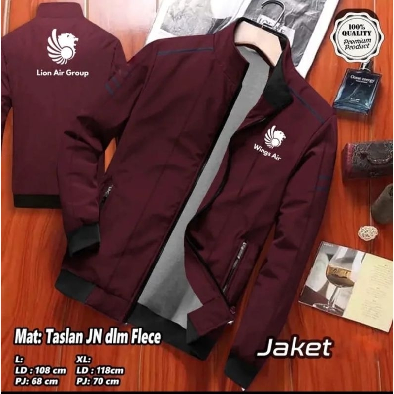 JAKET CUSTOM - JAKET LION AIR GROUP - JAKET WINGS AIR - FREE CUSTOM NAMA