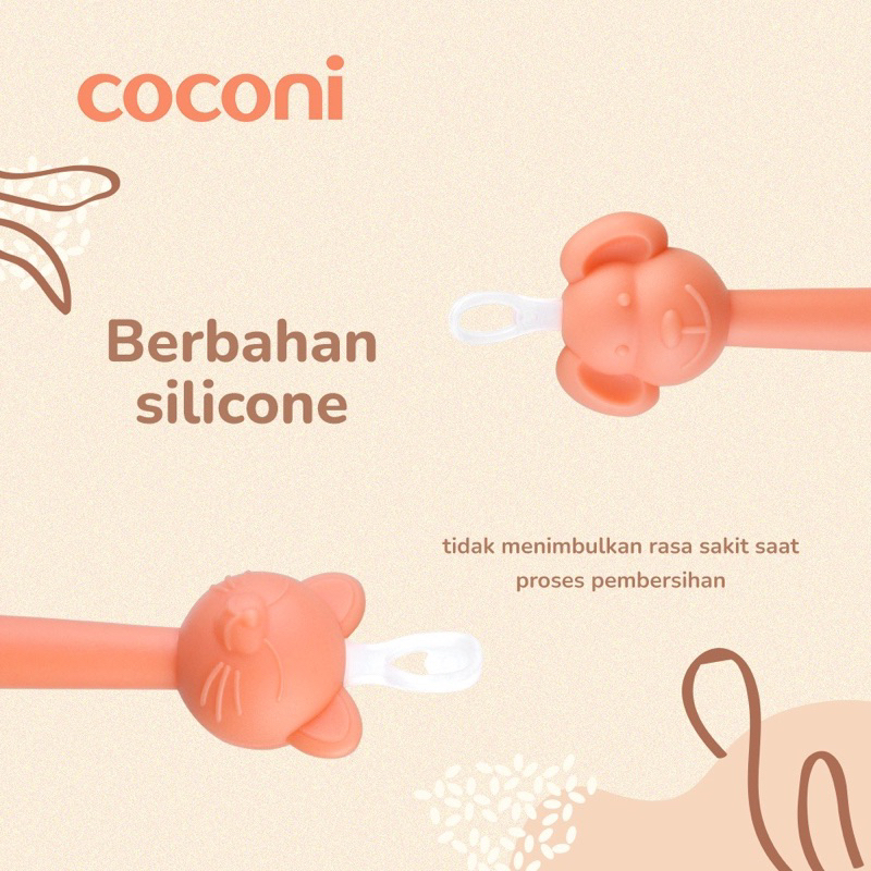 Coconi Booger Tool / Alat Pembersih Telinga dan Hidung Bayi Anak