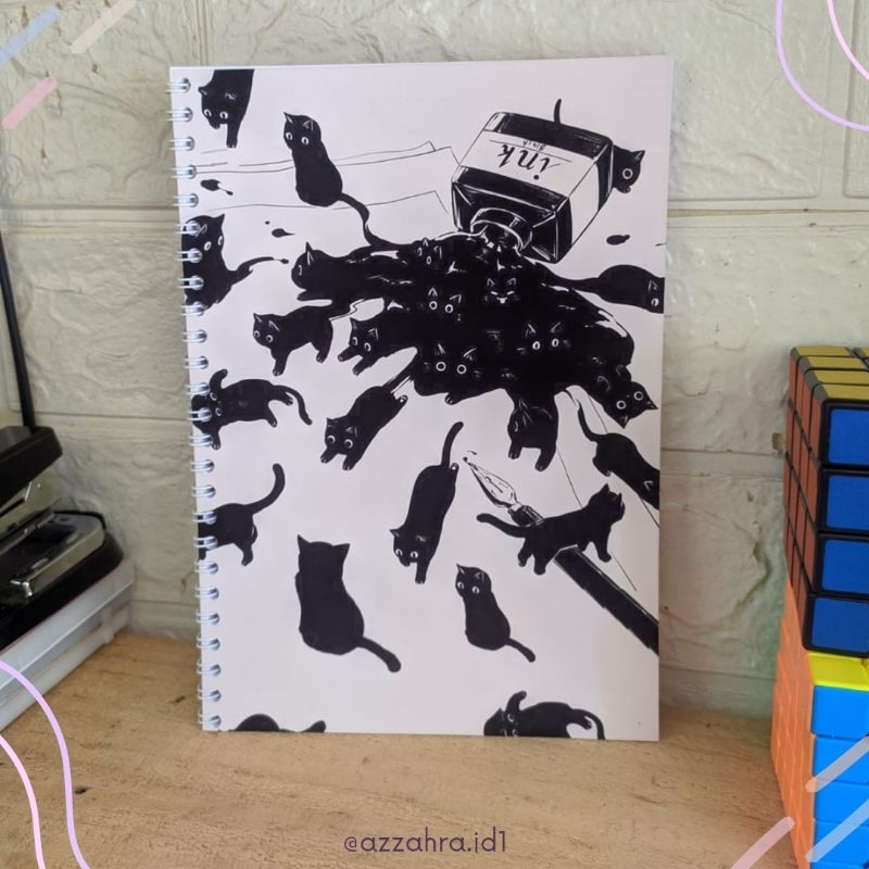 

[Part 4] Notebook A5 Kucing Hitam