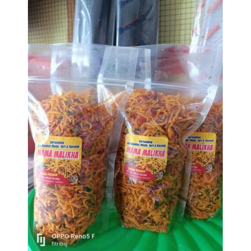 

serundeng ubi rambat madu,teri,kacang tanah