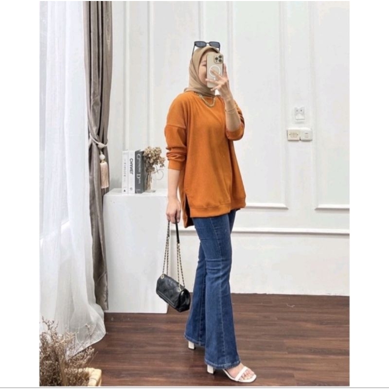 blouse knit hanover|| atasan knit clarke