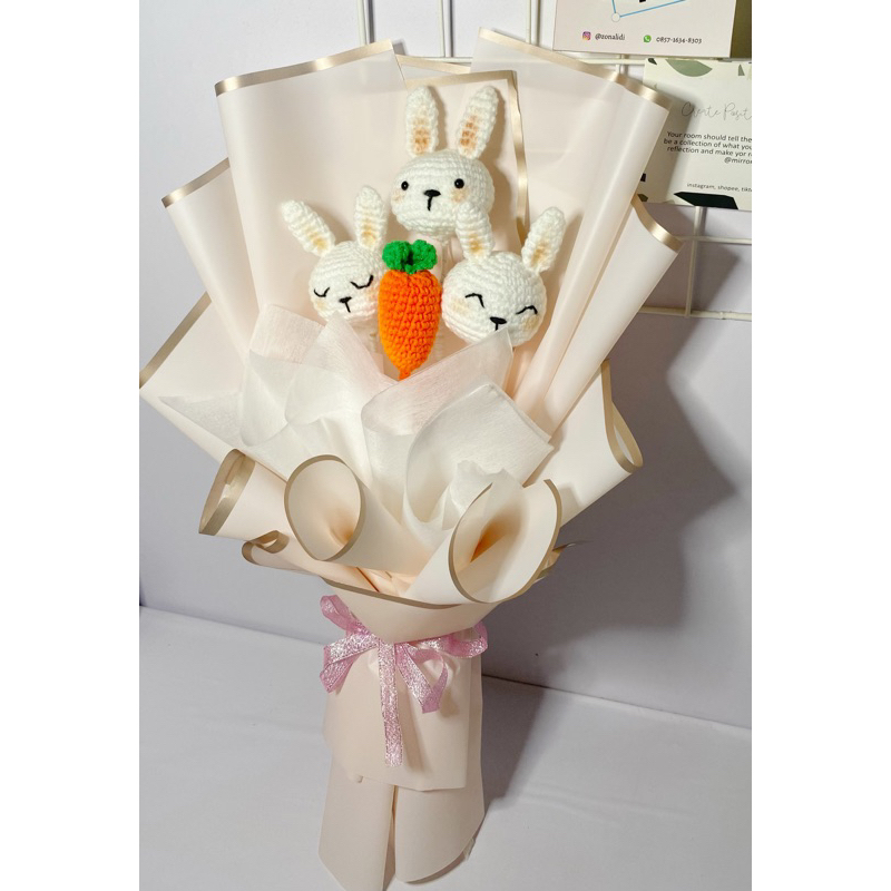 amigurumi bouquet | boneka buket | buket rajut | buket wisuda | kado unik