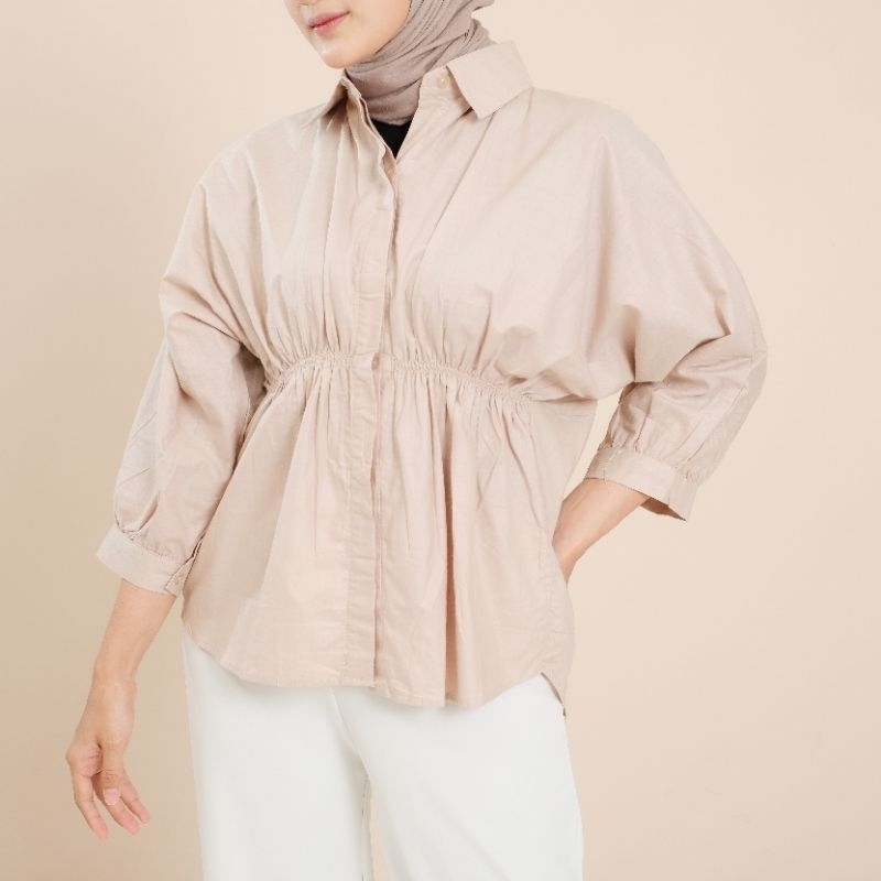 ALYA BLOUSE KERUT TERBARU // KEMEJA OVERSIZE WANITA