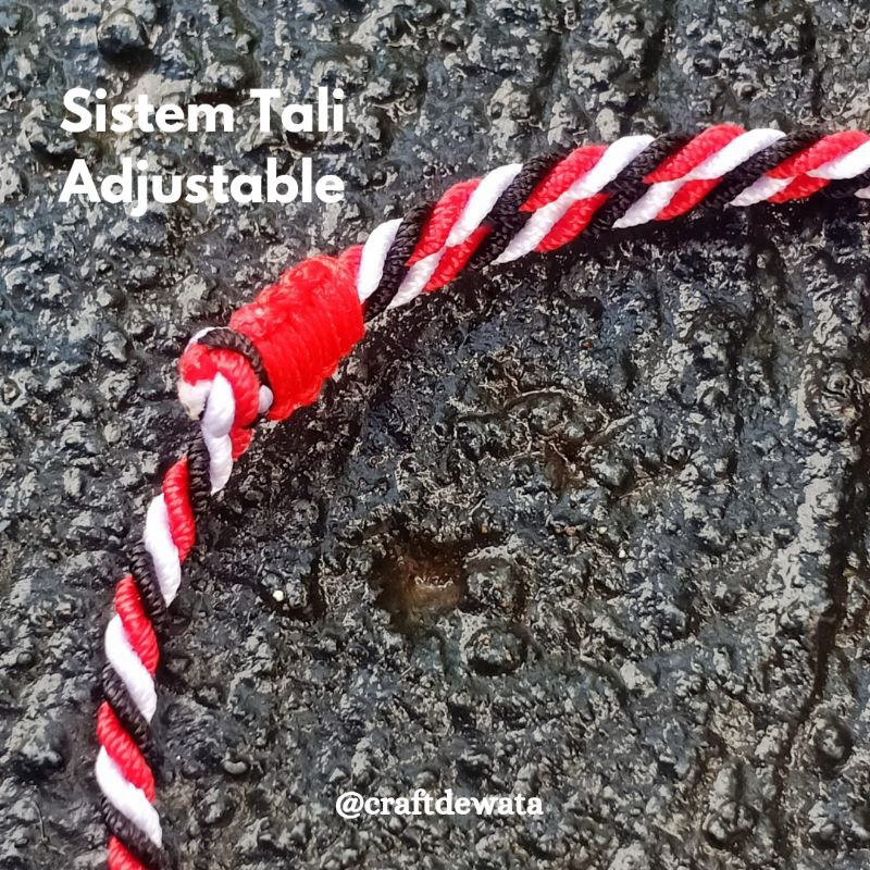 Gelang Tridatu Pis Bolong Sa Ba Ta A I / Gelang Tridatu Pis Bolong Pancadatu / Gelang Tridatu Pis Koci / Craftdewata