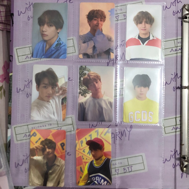 Photocard Love Yourself Her L O V E Taehyung Jungkook