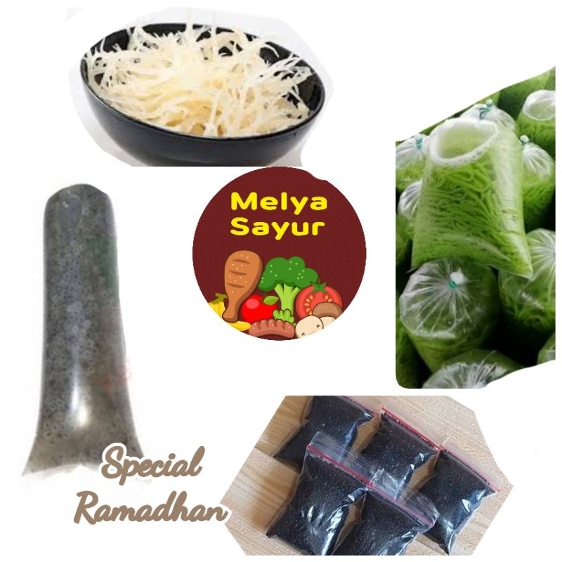 

Melyasayur - Cendol / Rumput Laut / Selasih - Special Ramadhan