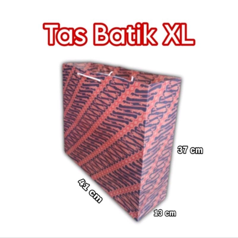 

Tas Paperbag Motif Batik Ukuran 41x37x13 Extra Large (6pc)