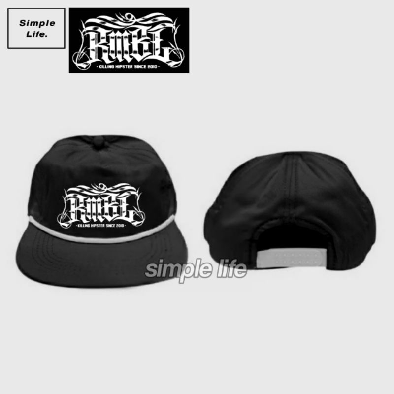 Topi RMBL Snapback Classic/Topi Snapback Old School/Topi Distro Pria Wanita Lokal Brand/Rumble
