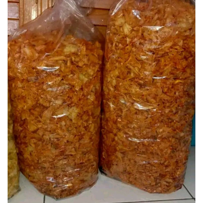 

Keripik Singkong Kriwil/Keripik Kriwil Pedas Gurih/Kriwil Cikruh Gurih..1kg