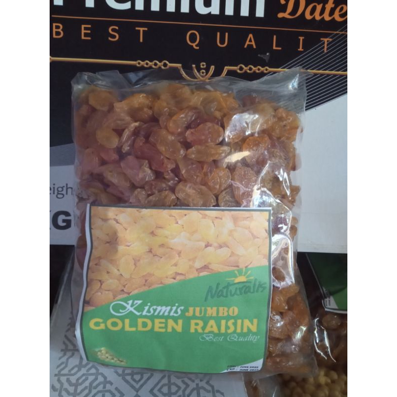 

Kismis Asam manis Golden Raisin semi jumbo