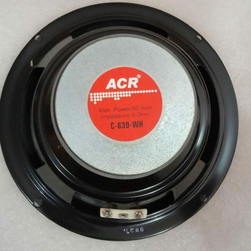 speaker acr c 630 wh transparan  midlow vocal 8 ohm 60 watt