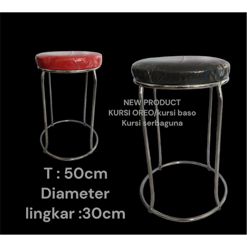 kursi Oreo/kursi baso tinggi 50cm
