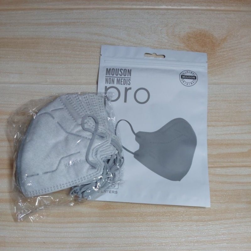 Masker KN95 PRO Mouson Original 5 ply 10 pcs Face Mask Earloop