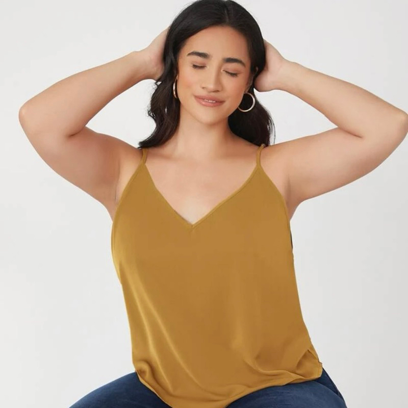 Basic Crinkle Tank Top (Petite Size to Plus Size) Anti Lecek | SKOUTWEAR