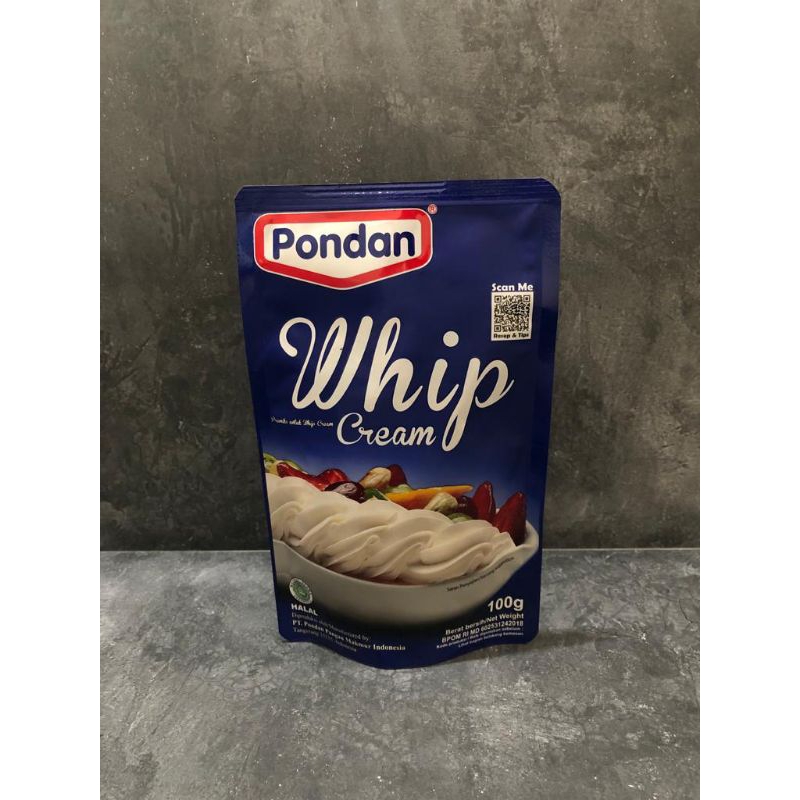 

Pondan whip cream 100gr