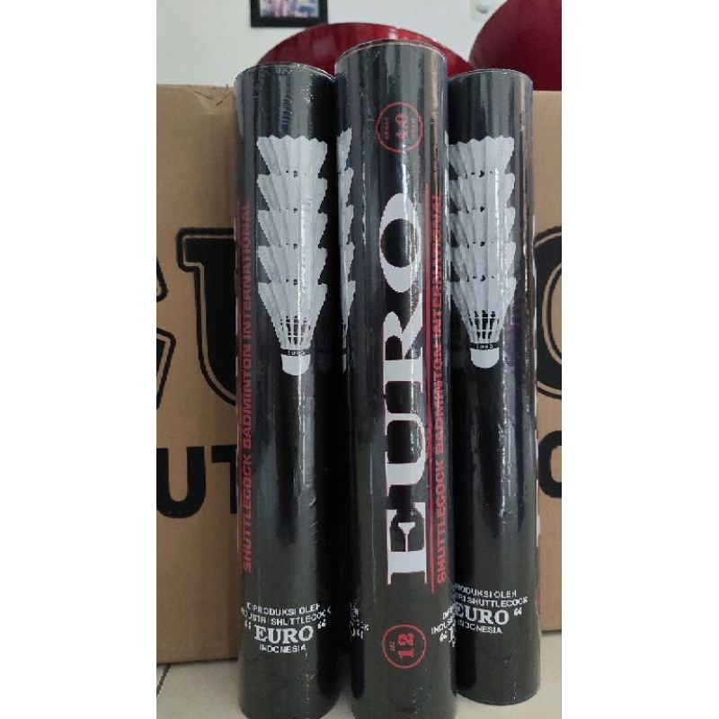 SHUTTLECOCK BADMINTON EURO HITAM