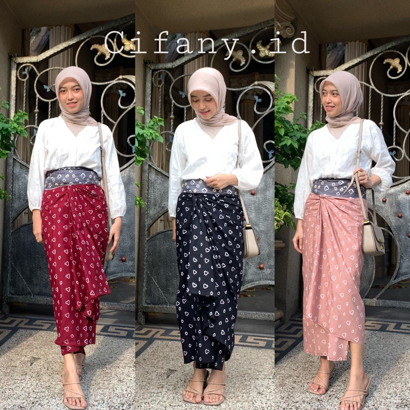 Rok Lilit Jumputan - Rok lilit batik - rok batik - rok jumputan